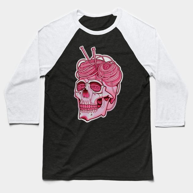 Skull Baseball T-Shirt by Sovey_tattoo